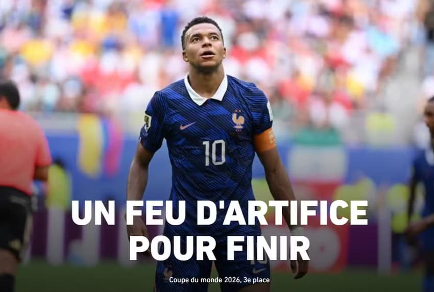 L'Équipe repercute jogaço entre França e Inglaterra