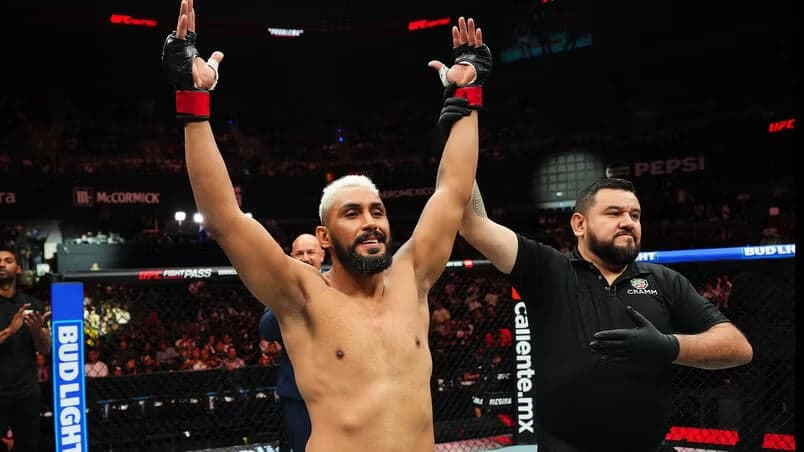 Ryan Gandra comemora vitória no UFC México