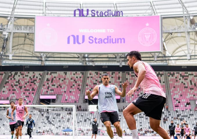 Novo estádio do Inter Miami, 'Nu Stadium', leva naming rights de patrocinador brasileiro (Foto: Reprodução/X/Inter Miami)