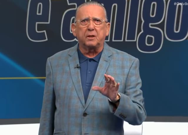 Galvão Bueno mandou recado a Carlo Ancelotti após derrota da Seleção Brasileira (Foto: Reprodução Band)