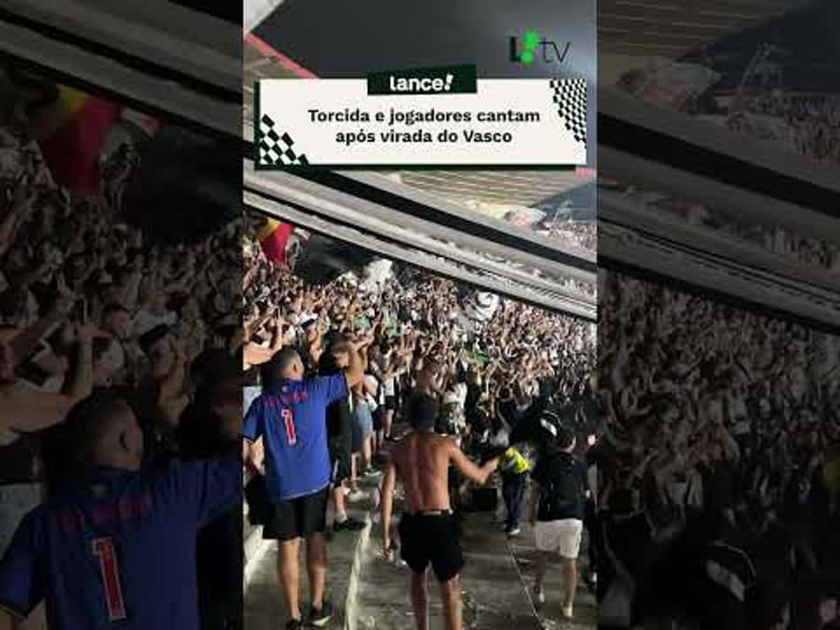 thumbnail FESTA EM SÃO JANUÁRIO! Torcedores e jogadores cantam juntos após a reviravolta do Vasco! 💢🔥