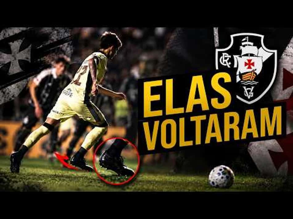 thumbnail MEIA DO VASCO RESGATA TRADIÇÃO DAS CHUTEIRAS PRETAS! #futebol