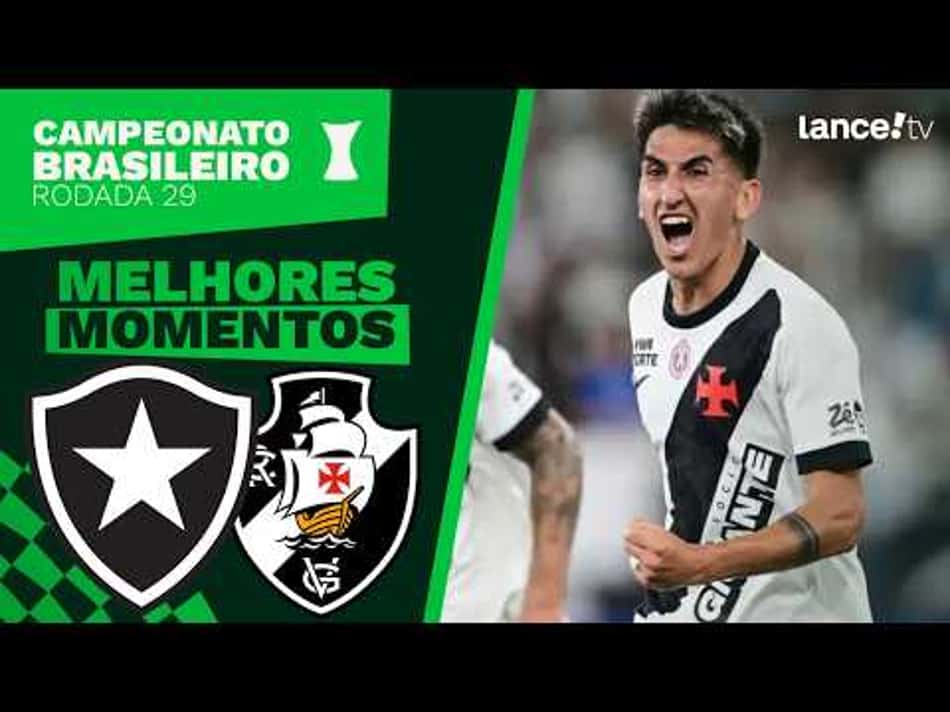 thumbnail BOTAFOGO 1 X 2 VASCO DA GAMA | MELHORES MOMENTOS | CAMPEONATO BRASILEIRO | 29ª RODADA