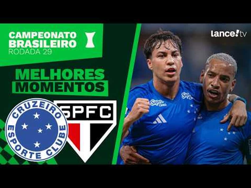 thumbnail CRUZEIRO 2 x 0 SÃO PAULO | MELHORES MOMENTOS | CAMPEONATO BRASILEIRO | 29ª RODADA.