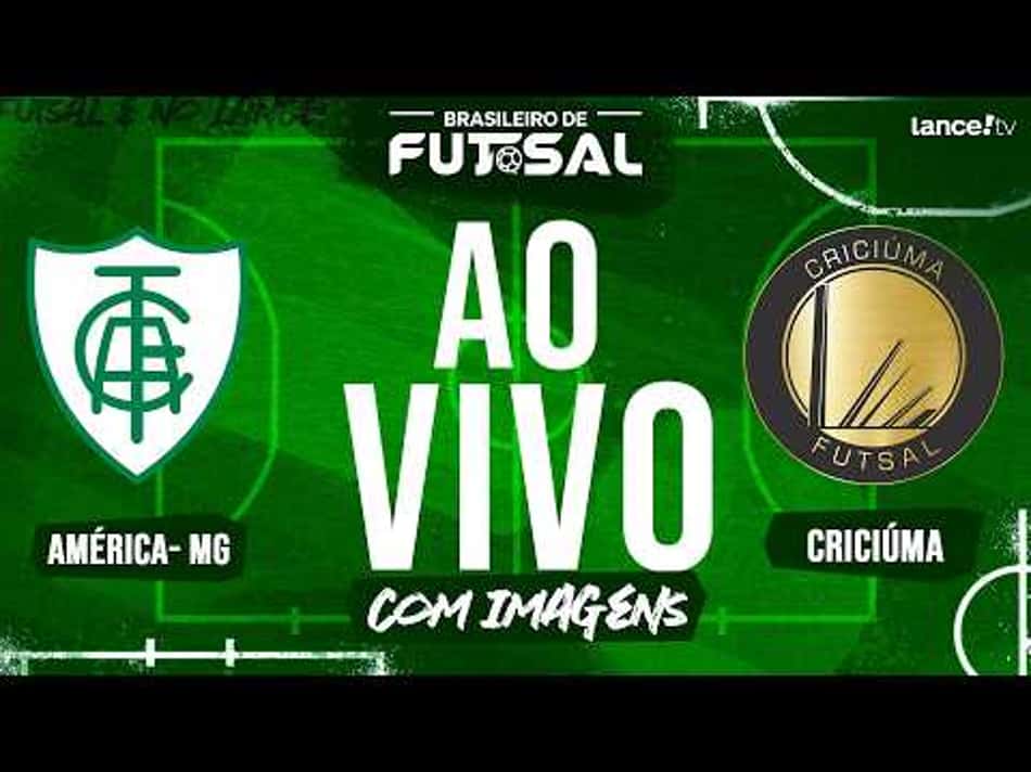 thumbnail 🔴 AO VIVO COM IMAGENS | AMÉRICA X CRICIÚMA FUTSAL | CAMPEONATO BRASILEIRO DE FUTSAL