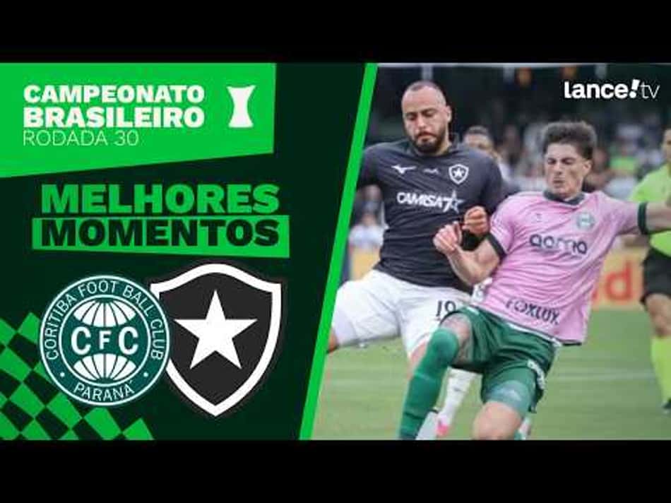 thumbnail CORITIBA 1 X 1 BOTAFOGO | MELHORES MOMENTOS | CAMPEONATO BRASILEIRO – 30ª RODADA
