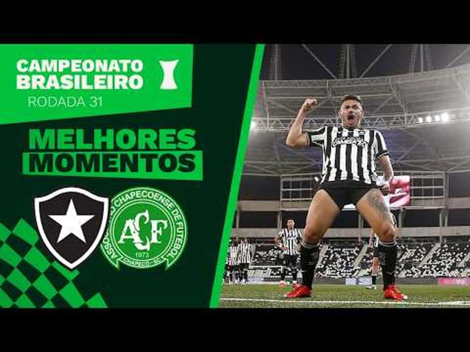 thumbnail BOTAFOGO 1X0 CHAPECOENSE – MELHORES MOMENTOS – 31ª RODADA – BRASILEIRÃO 2026