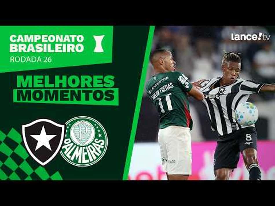 thumbnail BOTAFOGO 0 X 0 PALMEIRAS | MELHORES MOMENTOS | CAMPEONATO BRASILEIRO 26ª RODADA