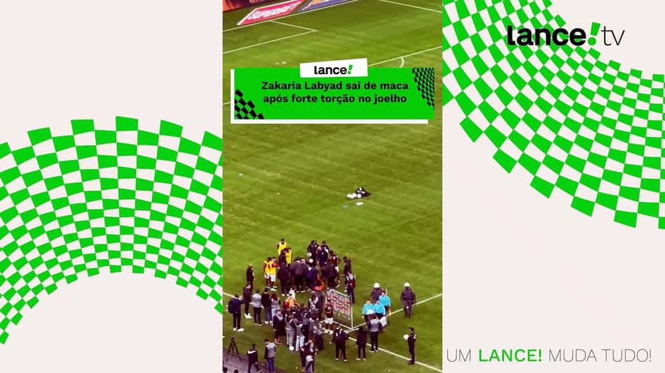 thumbnail Zakaria Labyad sai de maca após forte torção no joelho esquerdo no final da primeira etapa