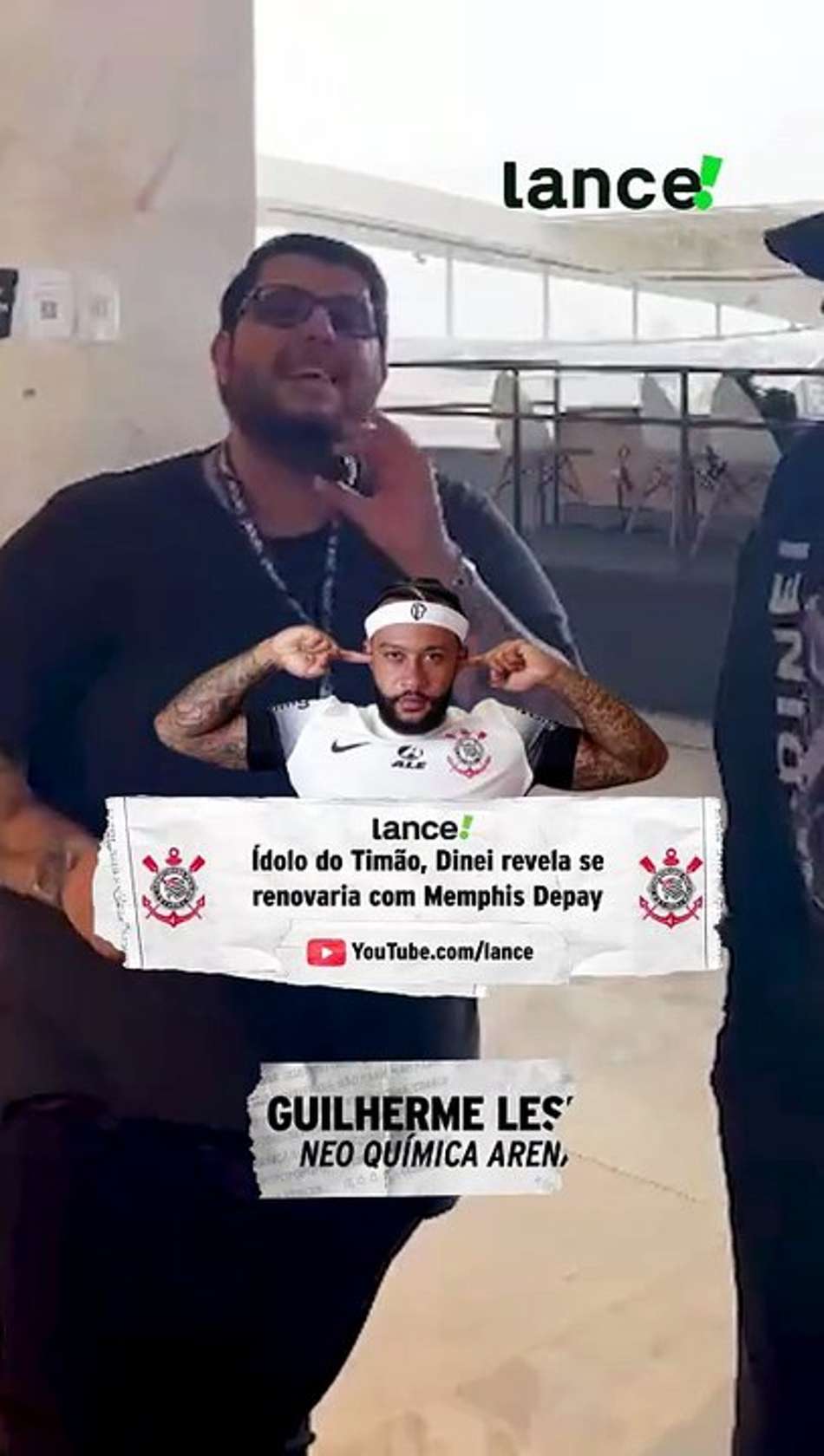 thumbnail Ídolo do Timão, Dinei revela se renovaria com Memphis Depay