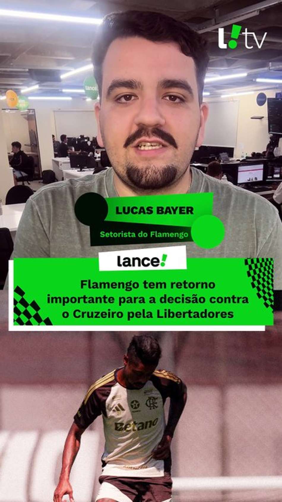thumbnail Bruno Henrique volta a treinar e pode reforçar o Fla contra o Cruzeiro