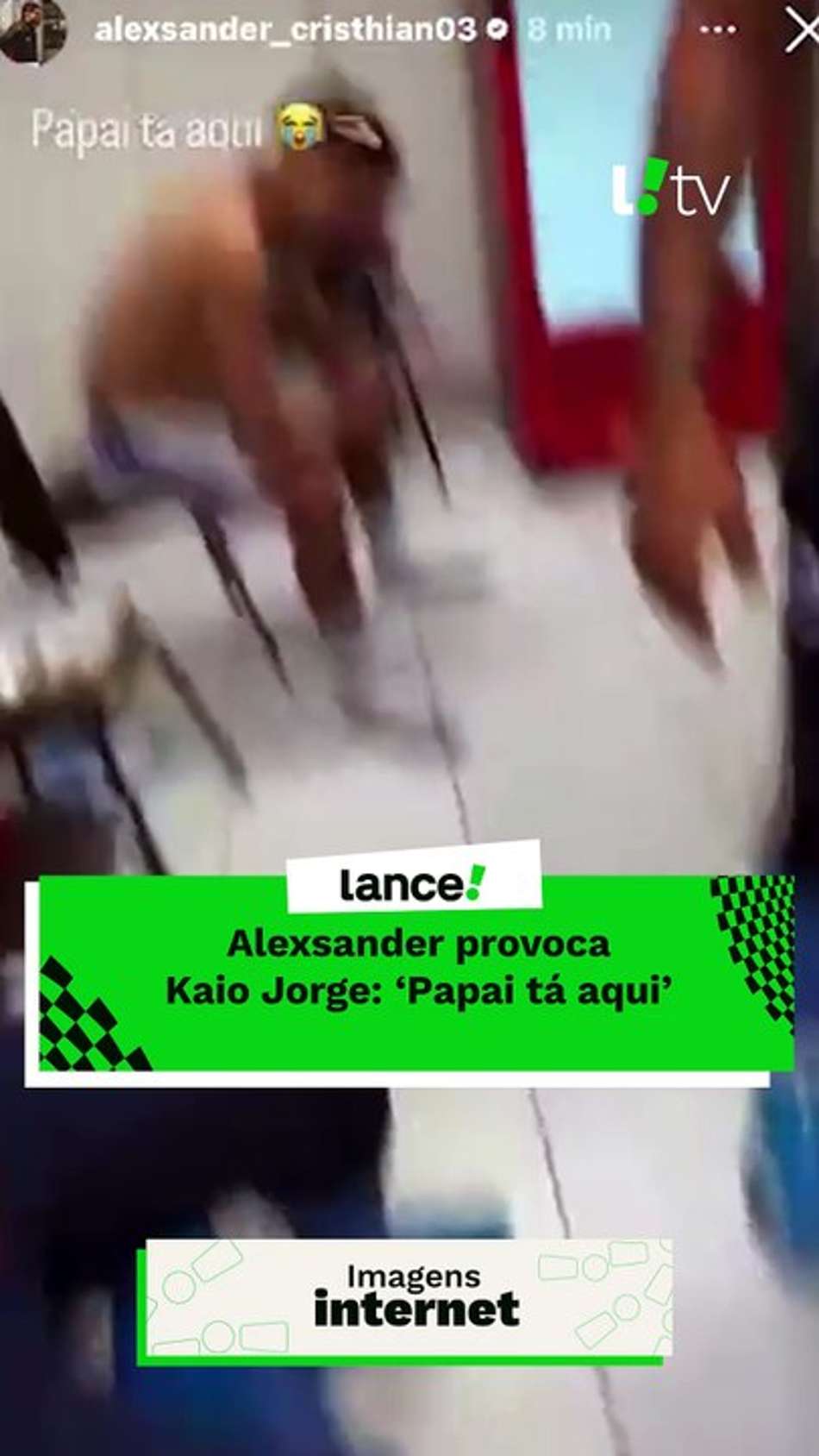 thumbnail Alexsander provoca Kaio Jorge: ‘Papai tá aqui’