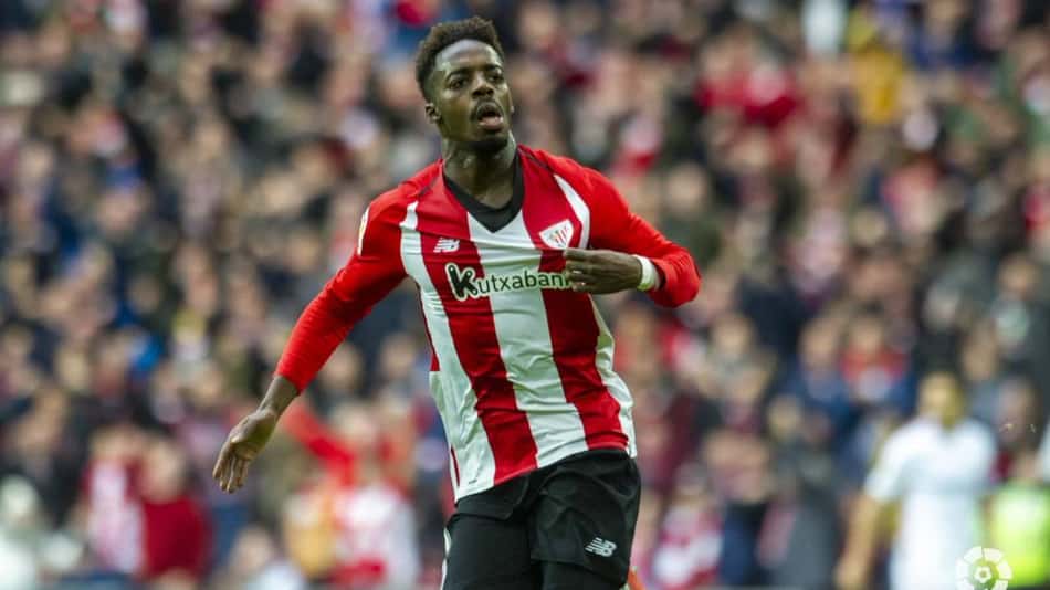 Iñaki Williams em ação pelo Athletic Bilbao por La Liga (Foto: AFP)