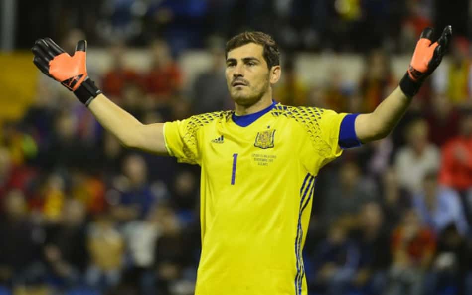Casillas jogando pela Espanha