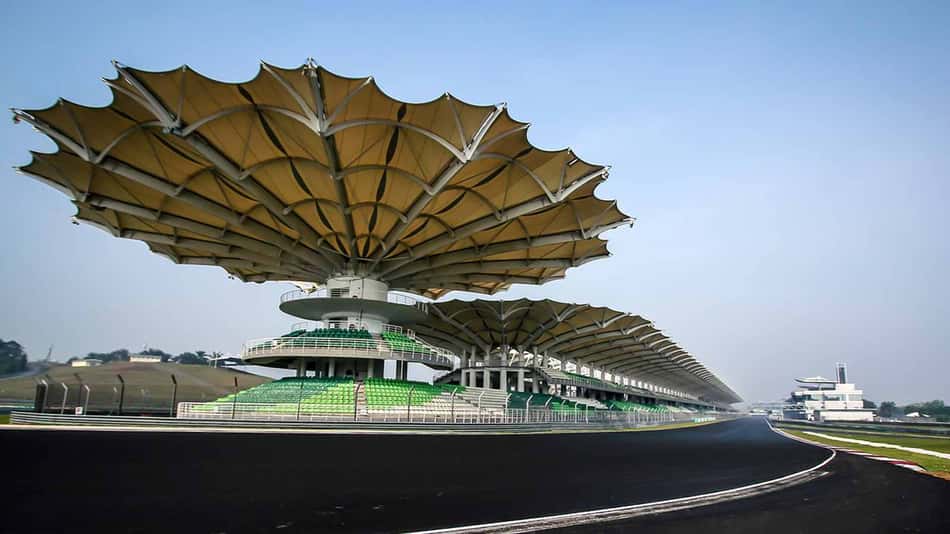 Circuito de Sepang, na Malásia, que recebeu a F1 entre 1999 e 2017