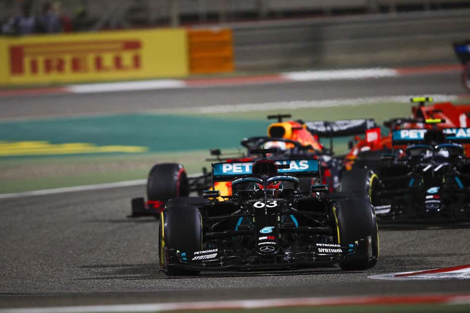 George Russell liderou o maior número de voltas da corrida do GP de Sakhir em 2020 (Foto: Divulgação / Mercedes)