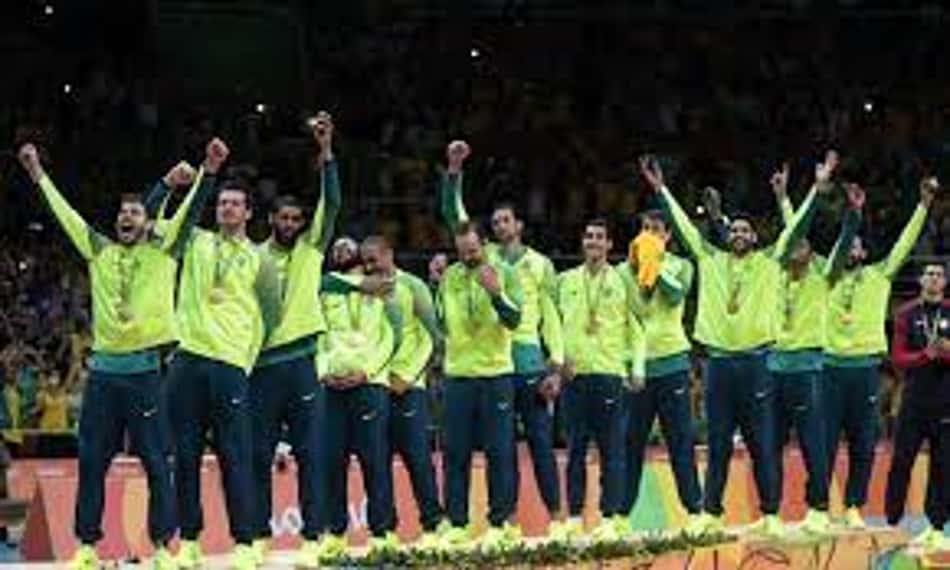 Seleção masculina de vôlei conquistou o ouro olímpico nos Jogos do Rio 2016 (Foto: Alexandre Loureiro/ Exemplus/ COB)