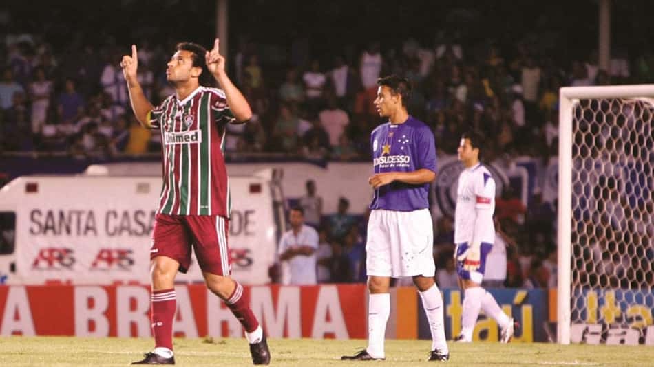 Fred comemora gol pelo Fluminense
