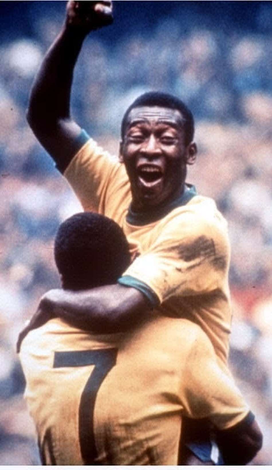 Pelé e Jairzinho defendendo a Seleção Brasileira (Foto: Reprodução/Redes sociais)