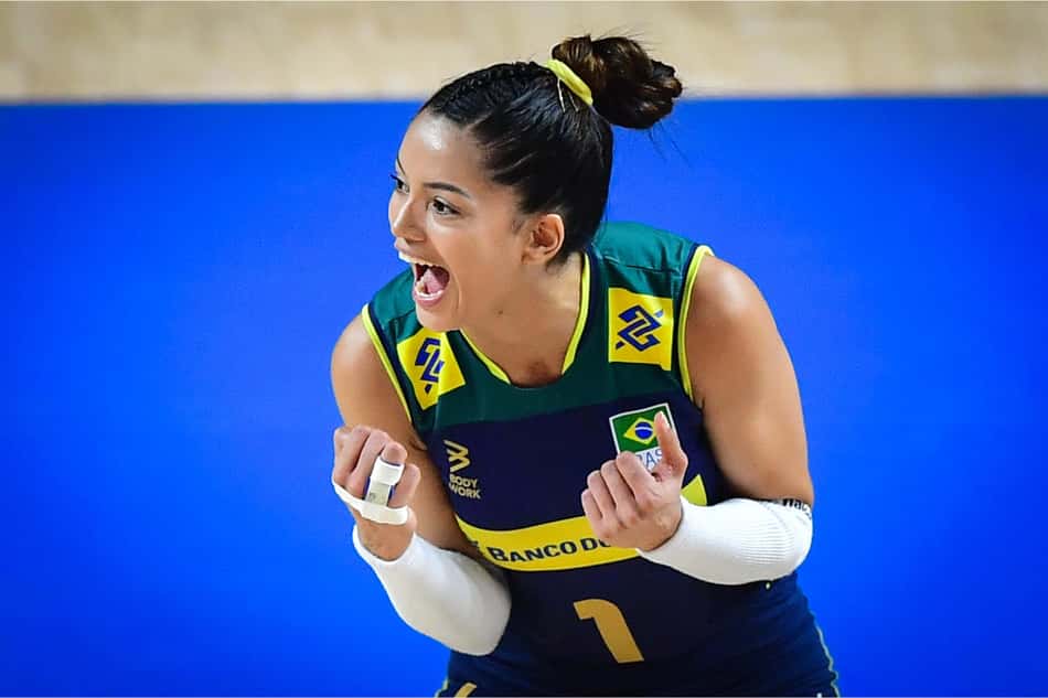Nyeme na Seleção Brasileira (Foto: Divulgação/ Volleyball World)