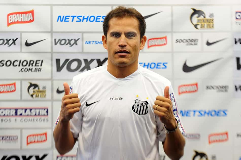 Ledesma durante apresentação no Santos (Foto: Ivan Storti / Santos FC)