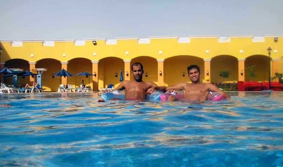 A história do garoto que virou estrela no Qatar graças a Felipe (Foto: Arquivo Pessoal)