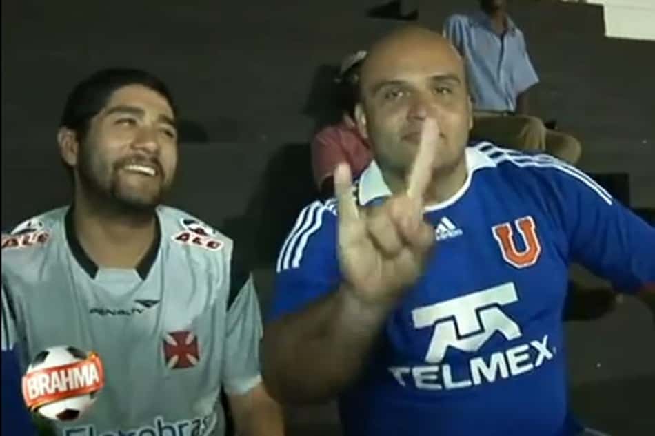 Torcedores do Vasco e da Universidad de Chile (Foto: Divulgação)