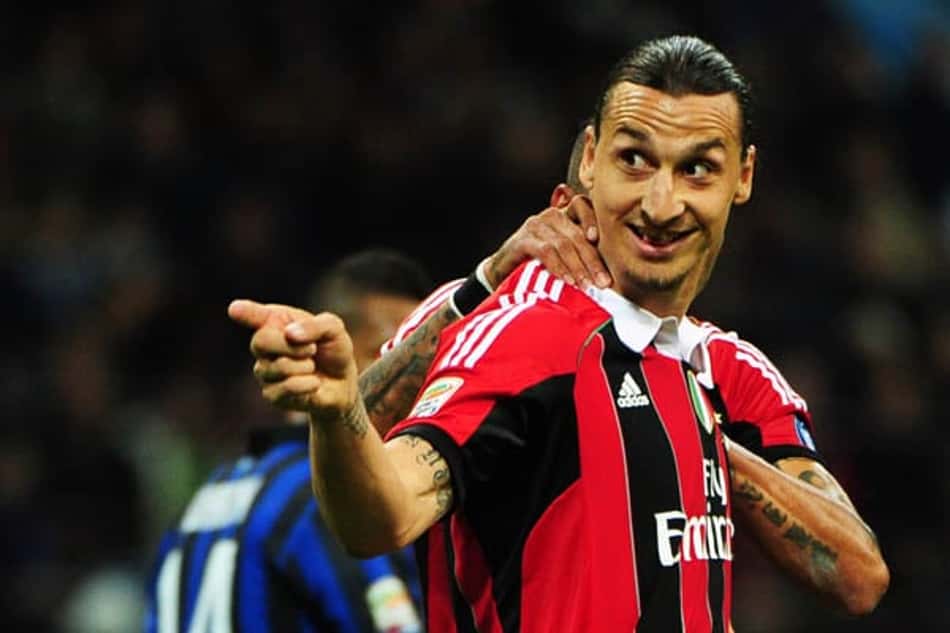 Internazionale x Milan - Campeonato Italiano - Gol do Ibrahimovic (Foto: Olivier Morin/AFP)