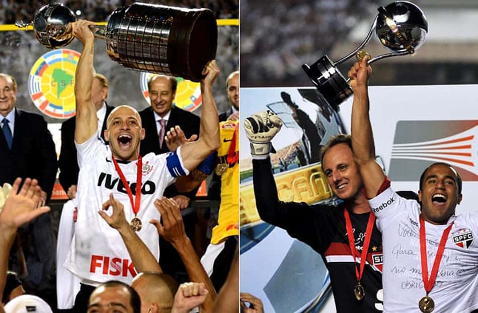 Corinthians e São Paulo (Foto: Ari Ferreira e Nelson Almeida/AFP)