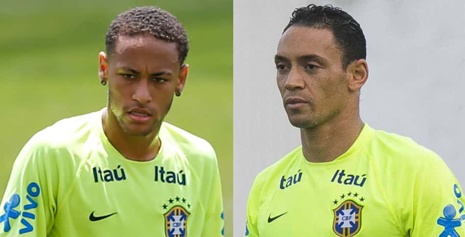 Treino Seleção Brasileira - Neymar e Ricardo Oliveira (foto:AGIF)