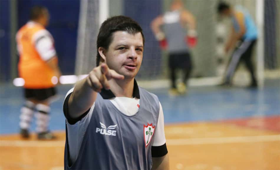 Futsal para portadores de Síndrome de Down (Foto:Eduardo Viana/LANCE!Press)