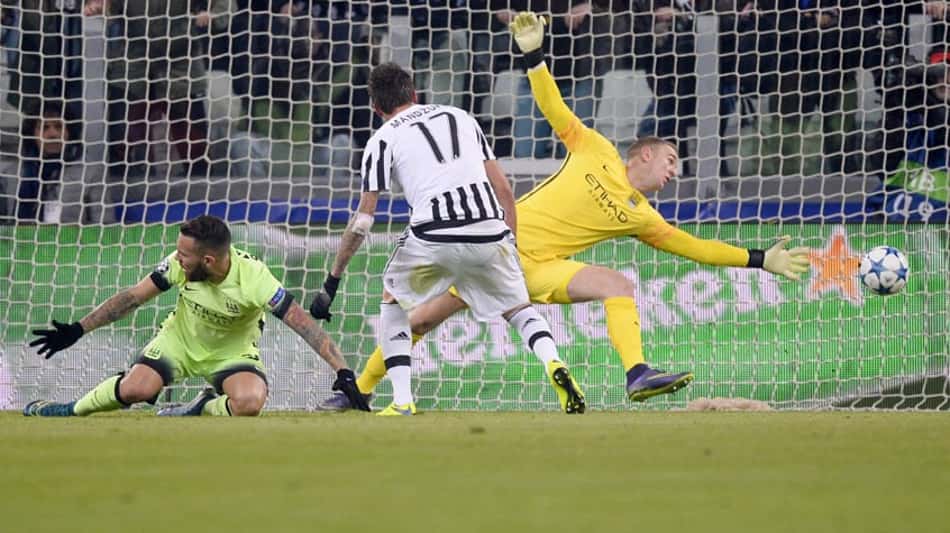 HOME - Juventus x Manchester City - Liga dos Campeões - Gol de Mandzukic (Foto: Marco Bertorello/AFP)
