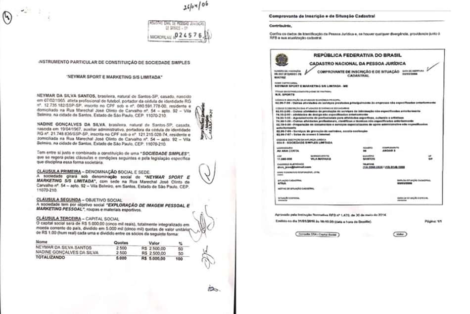 Documento Neymar