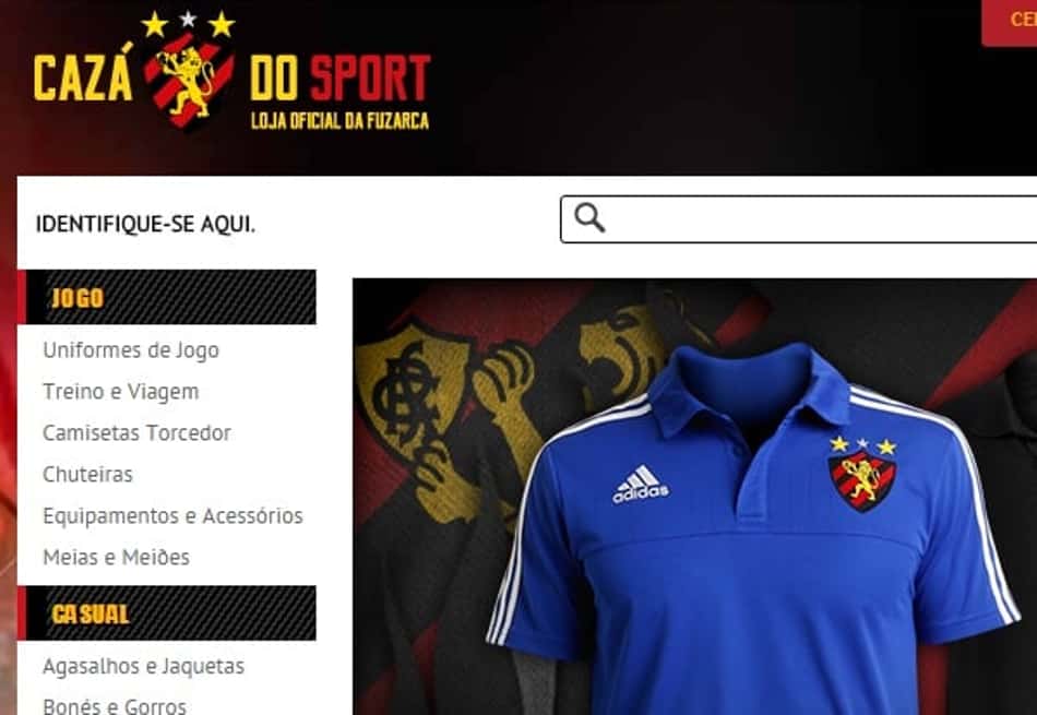 Leão lança a 'Cazá do Sport', loja virtual do clube