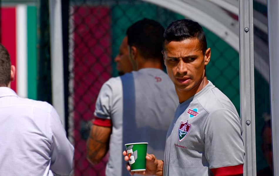 Cícero - Fluminense treinando com a nova camisa