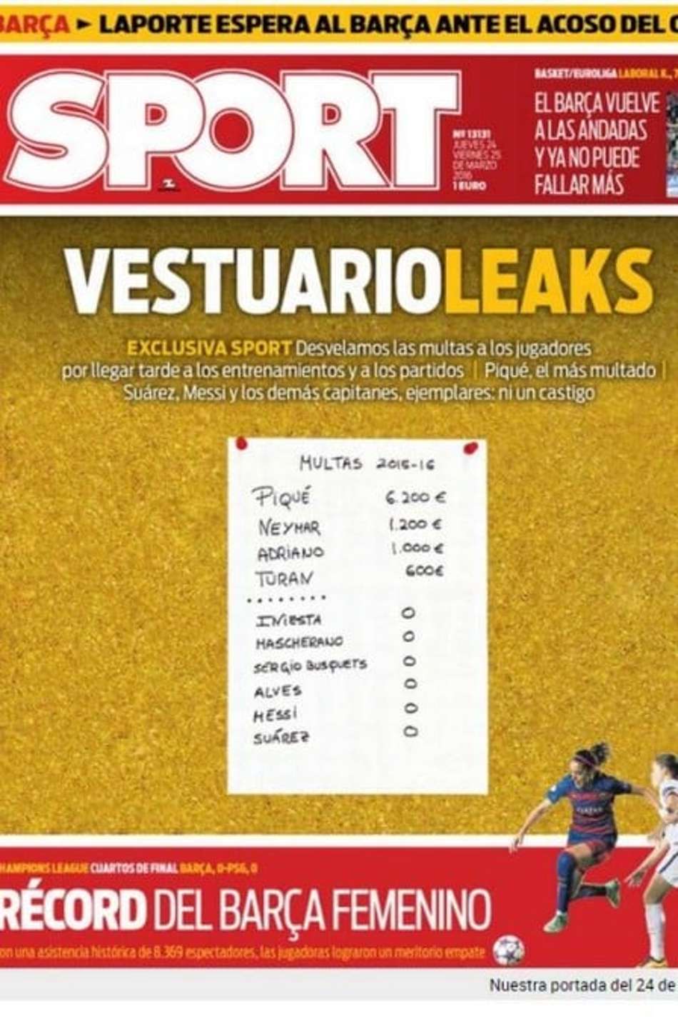 Capa do jornal