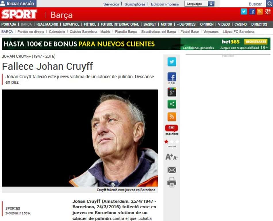 Matéria do jornal