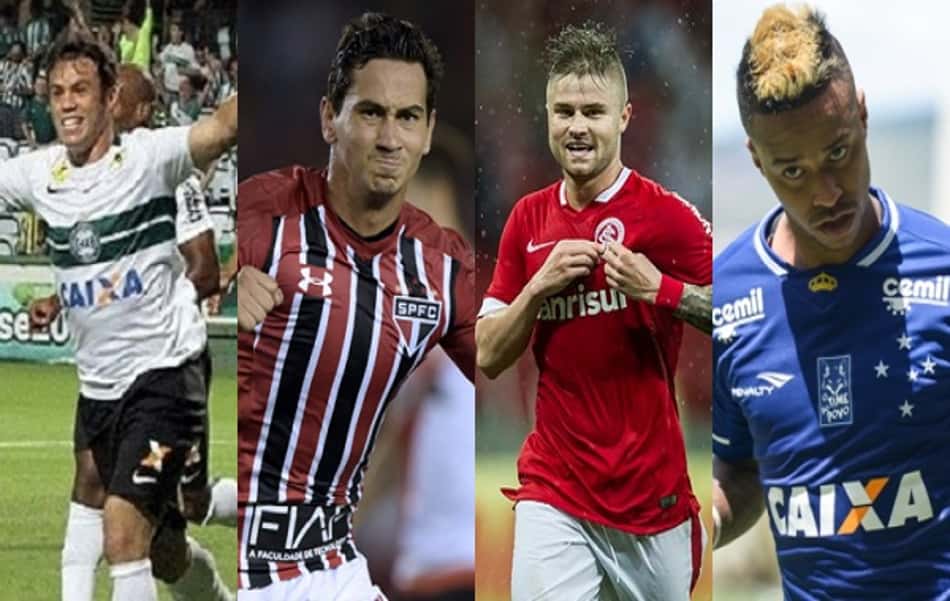 Números da Bola: Os dez maiores artilheiros do Brasil em 2016 entre os clubes da Série A