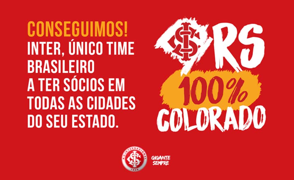 Inter 'conquista' Rio Grande do Sul com ação inédita de sócio-torcedor