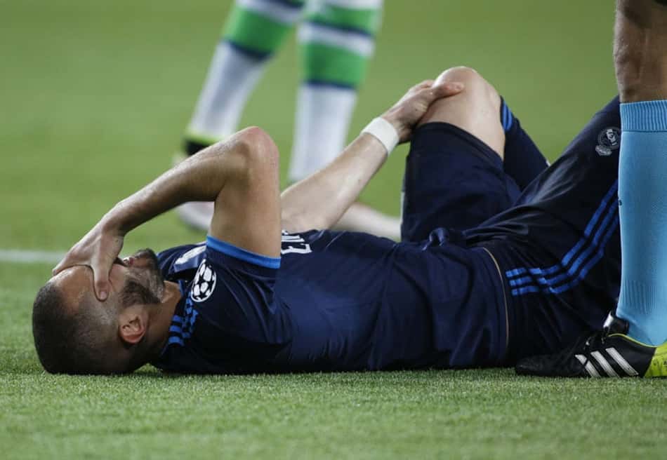 Lesão não é grave, e Benzema deve jogar a volta contra o Wolfsburg