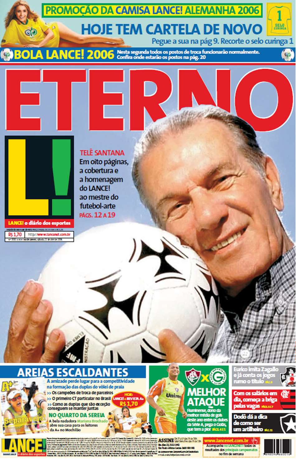 Telê Eterno! LANCE! relembra a cobertura na morte do Mestre