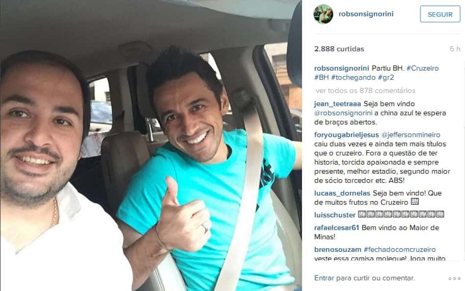 Rumo a BH! Robinho manda mensagem sobre ida para o Cruzeiro