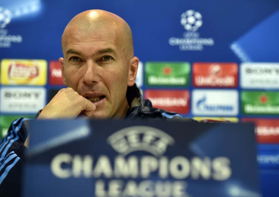 Zidane admite fracasso em caso de queda e lamenta ausência de dupla