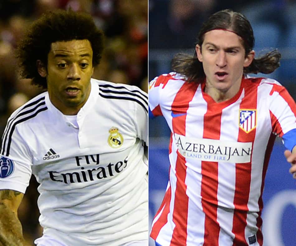 Marcelo e Filipe Luís se enfrentam em uma final da Liga dos Campeões pela segunda vez 