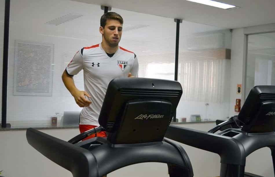 Calleri no treino