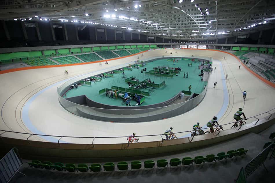 Velódromo é uma das estruturas principais do Parque Olímpico