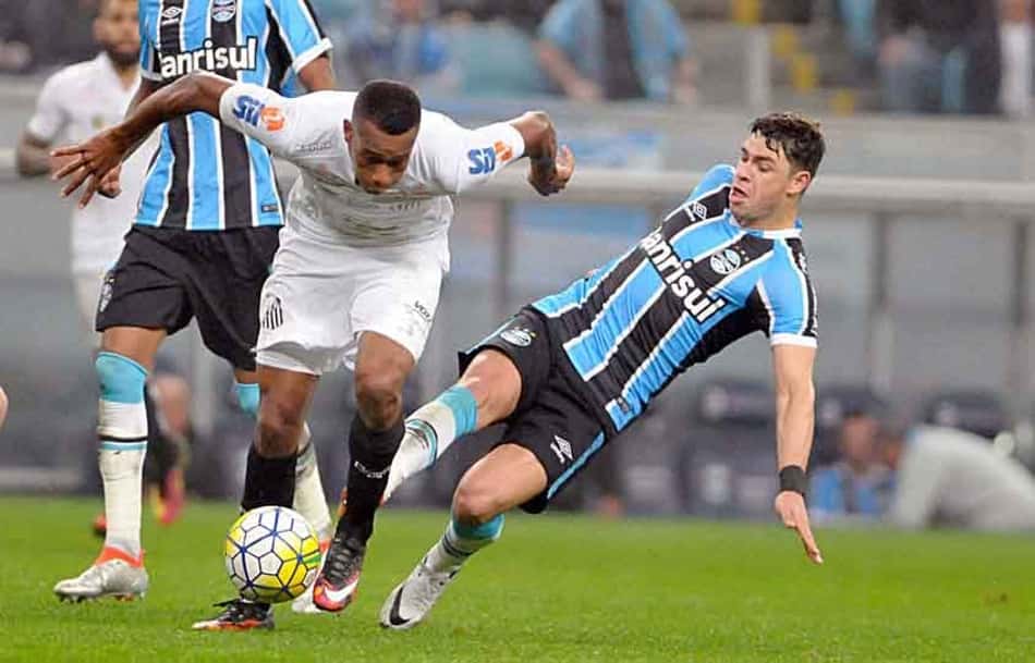 Último confronto: 29/6/2016 - Grêmio 3 x 2 Santos