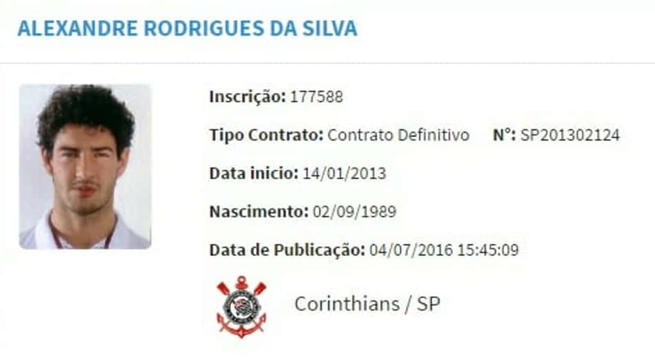 Alexandre Pato teve contrato regularizado no BID nesta segunda 