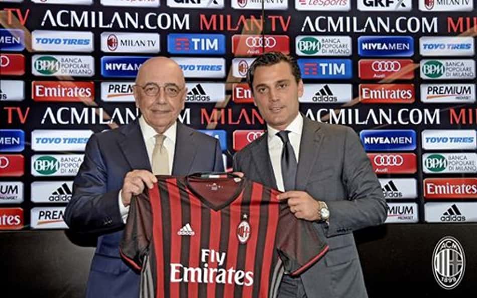 Montella: 'Inaceitável o Milan não jogar taças europeias há três anos'