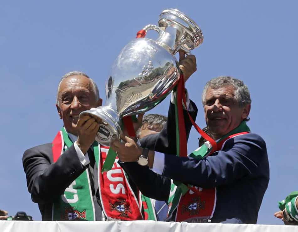 Presidente de Portugal, Rebelo de Sousa, e Fernando Santos